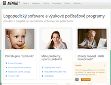 Tablet Screenshot of mentio.cz